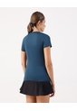 Camiseta Básica De Cuello En V  Para Mujer Azul Patprimo de Patprimo