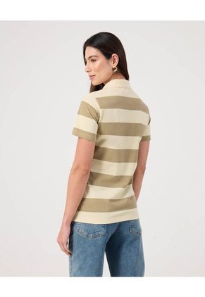 Polo A Rayas   Para Mujer Crema Patprimo