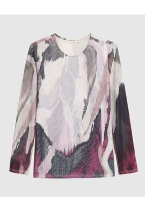 Camiseta Para Mujer Manga Larga Cuello Redondo Color Crudo Marca Patprimo #30093666