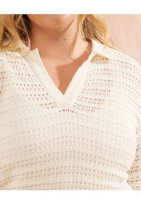 Polo Para Mujer Manga Corta Color Beige Marca Patprimo #14110185