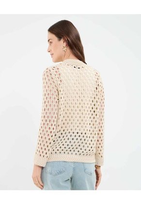 Saco Para Mujer Cuello Redondo Color Beige Marca Patprimo #30330628