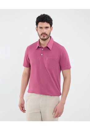 Polo Para Hombre Cuello Maquina Con Bolsillo Color Vino Marca Patprimo #44112699