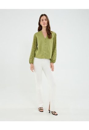 Blusa Para Mujer Manga Larga Color Verde Marca Patprimo #30123539