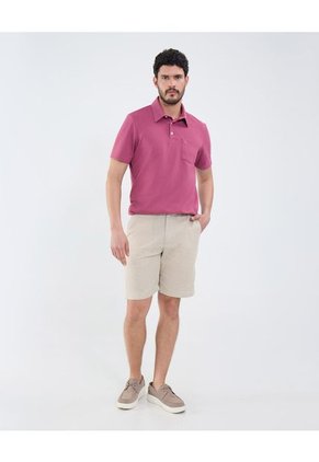 Polo Para Hombre Cuello Maquina Con Bolsillo Color Vino Marca Patprimo #44112699