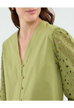 Blusa Para Mujer Manga Larga Color Verde Marca Patprimo #30123539