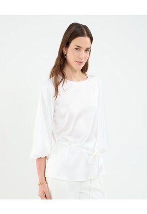 Blusa Para Mujer Manga Larga Color Blanco Marca Patprimo #30123541