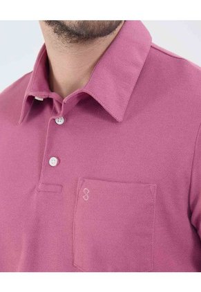 Polo Para Hombre Cuello Maquina Con Bolsillo Color Vino Marca Patprimo #44112699