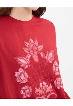 Camiseta Para Mujer Manga Corta Cuello Redondo Color Rojo Marca Patprimo #30093747