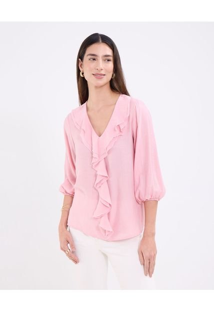 Blusa Para Mujer Manga 3/4 Color Rosa Marca Patprimo #30123550