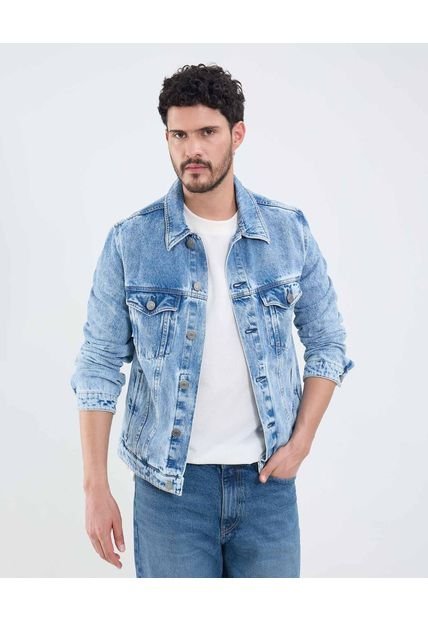 Chaqueta Para Hombre Trucker Color Azul Marca Patprimo #44080331