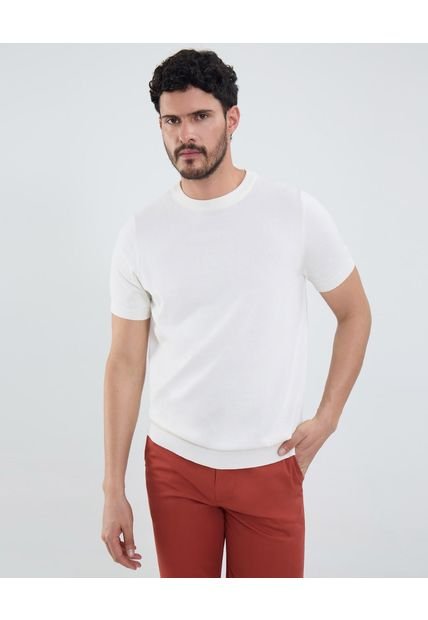 Saco Para Hombre Cuello Redondo Color Blanco Marca Patprimo #44330224