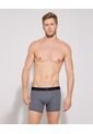 Boxer Unicolor Con Elástico En Contraste En Lycra-Algodón X1 Para Hombre Gris Patprimo de Patprimo