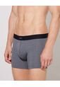 Boxer Unicolor Con Elástico En Contraste En Lycra-Algodón X1 Para Hombre Gris Patprimo de Patprimo
