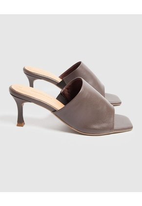 Sandalias Para Mujer Tacon Color Café Marca Patprimo #30690105