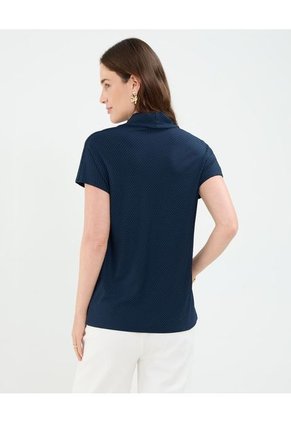 Camiseta Para Mujer Manga Corta Cuello V Color Azul Marca Patprimo #30093706