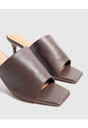 Sandalias Para Mujer Tacon Color Café Marca Patprimo #30690105