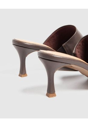 Sandalias Para Mujer Tacon Color Café Marca Patprimo #30690105