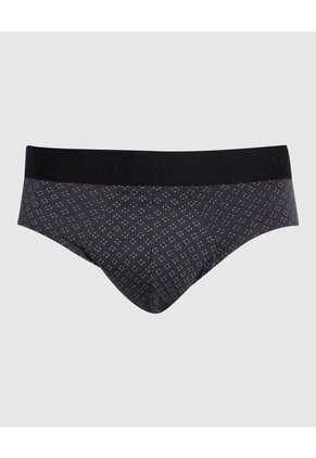 Pantaloncillo Brief  Estampado En Lycra-Algodón X1 Para Hombre Negro Patprimo