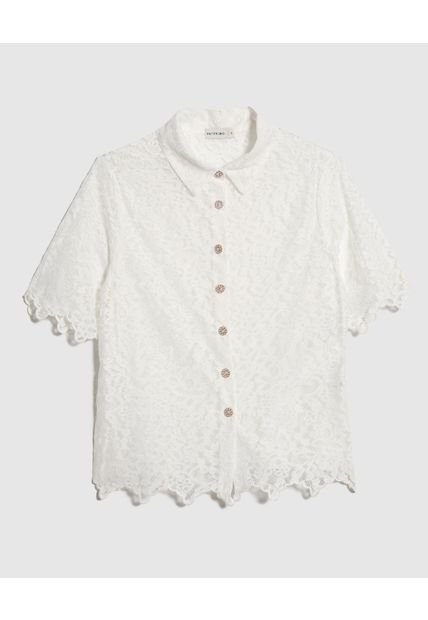 Camisa Para Mujer Manga Corta Color Blanco Marca Patprimo #30010666