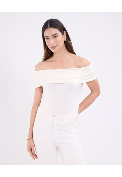 Camiseta Para Mujer Manga Corta Cuello Redondo Color Blanco Marca Patprimo #30093786