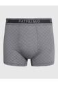 Bóxer Trunk Con Elástico Contramarcado X1 Para Hombre Gris Patprimo de Patprimo