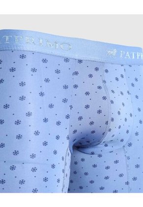 Bóxer Medio Estampado X1 Para Hombre Azul Patprimo