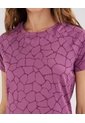Camiseta Estampada  Para Mujer Morado Patprimo de Patprimo
