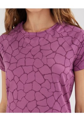 Camiseta Estampada Para Mujer Morado Patprimo