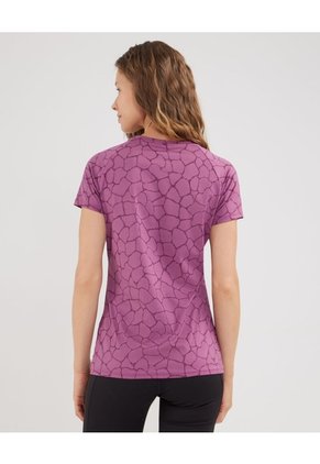 Camiseta Estampada Para Mujer Morado Patprimo