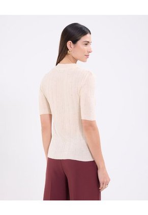 Saco Para Mujer Cuello Redondo Color Beige Marca Patprimo #30330622