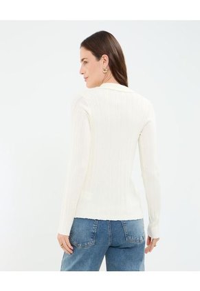 Saco Para Mujer Cardigan Color Crema Marca Patprimo #30330626