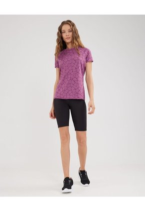 Camiseta Estampada Para Mujer Morado Patprimo