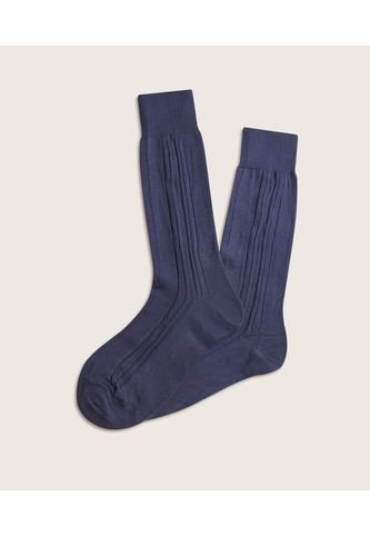 Medias Para Hombre Caña Larga Color Azul Oscuro Marca Patprimo #44980004 Patprimo