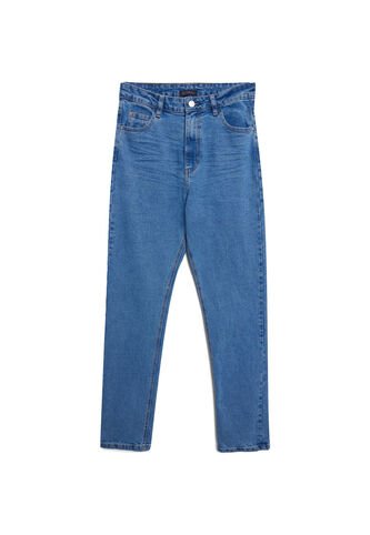 Jean Para Mujer Straight Color Azul  Marca Patprimo #30160316 Patprimo