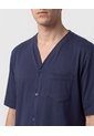 Pijama De Camisa Con Botones   Para Hombre Azul Patprimo de Patprimo
