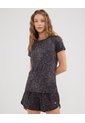 Camiseta Estampada  Para Mujer Negro Patprimo de Patprimo