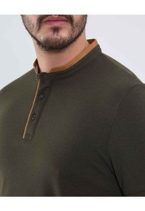 Polo Para Hombre Cuello Mao Sin Bolsillo Color Verde Marca Patprimo #44112738