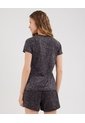 Camiseta Estampada  Para Mujer Negro Patprimo de Patprimo