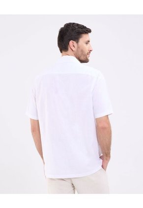 Camisa Guayabera Para Hombre Manga Corta Sin Bolsillo Color Blanco Marca Patprimo #44030400