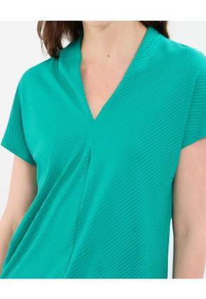 Camiseta Para Mujer Manga Corta Cuello V Color Verde Marca Patprimo #30093706