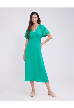 Vestido Para Mujer M/C Largo Color Verde Marca Patprimo #30171031