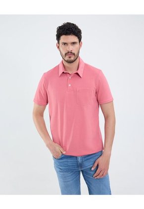 Polo Para Hombre Cuello Maquina Con Bolsillo Color Rosa Marca Patprimo #44112699