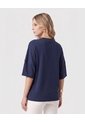 Camiseta Manga Corta Para Mujer  Para Mujer Azul Patprimo de Patprimo