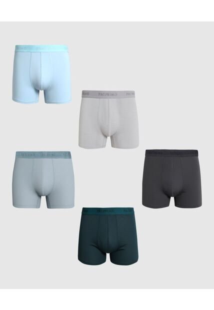 Pack X5 Bóxer Ajustado Con Elástico  X5 Para Hombre Surtido Patprimo