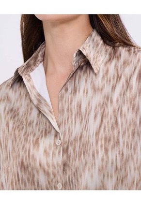 Camisa Para Mujer Manga Larga Color Café Marca Patprimo #30010694