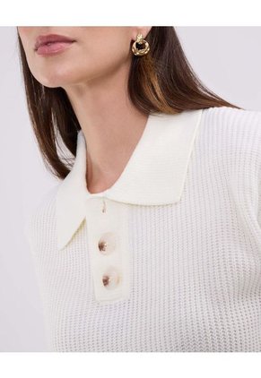 Saco Para Mujer Cuello V Color Crema Marca Patprimo #30330630