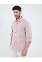Camisa Para Hombre Manga Larga Sin Bolsillo Cuello Casual M Color Vino Marca Patprimo #44013155 de Patprimo
