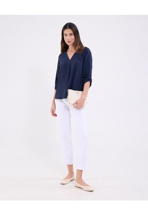 Blusa Para Mujer Manga 3/4 Color Azul Marca Patprimo #30123493