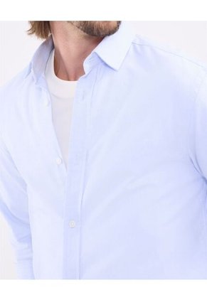 Camisa Oxford   Para Hombre Azul Patprimo