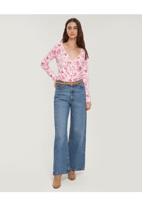 Camiseta Para Mujer Manga Larga Color Rosa Marca Patprimo #30093368